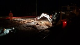 Gare TRAVYS de nuit