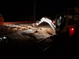 Gare TRAVYS de nuit